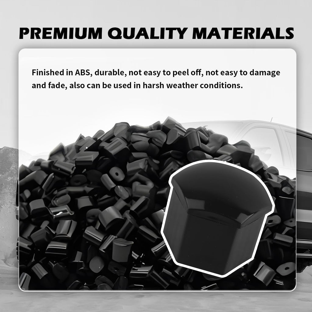 20pcs Black Wheel Lug Nut Covers for 2015-2020 Hyundai Genesis G80, Auto Hub Screw Cap Protector Anti Rust Tire Bolt Rim Exterior Accessories,Black 19mm
