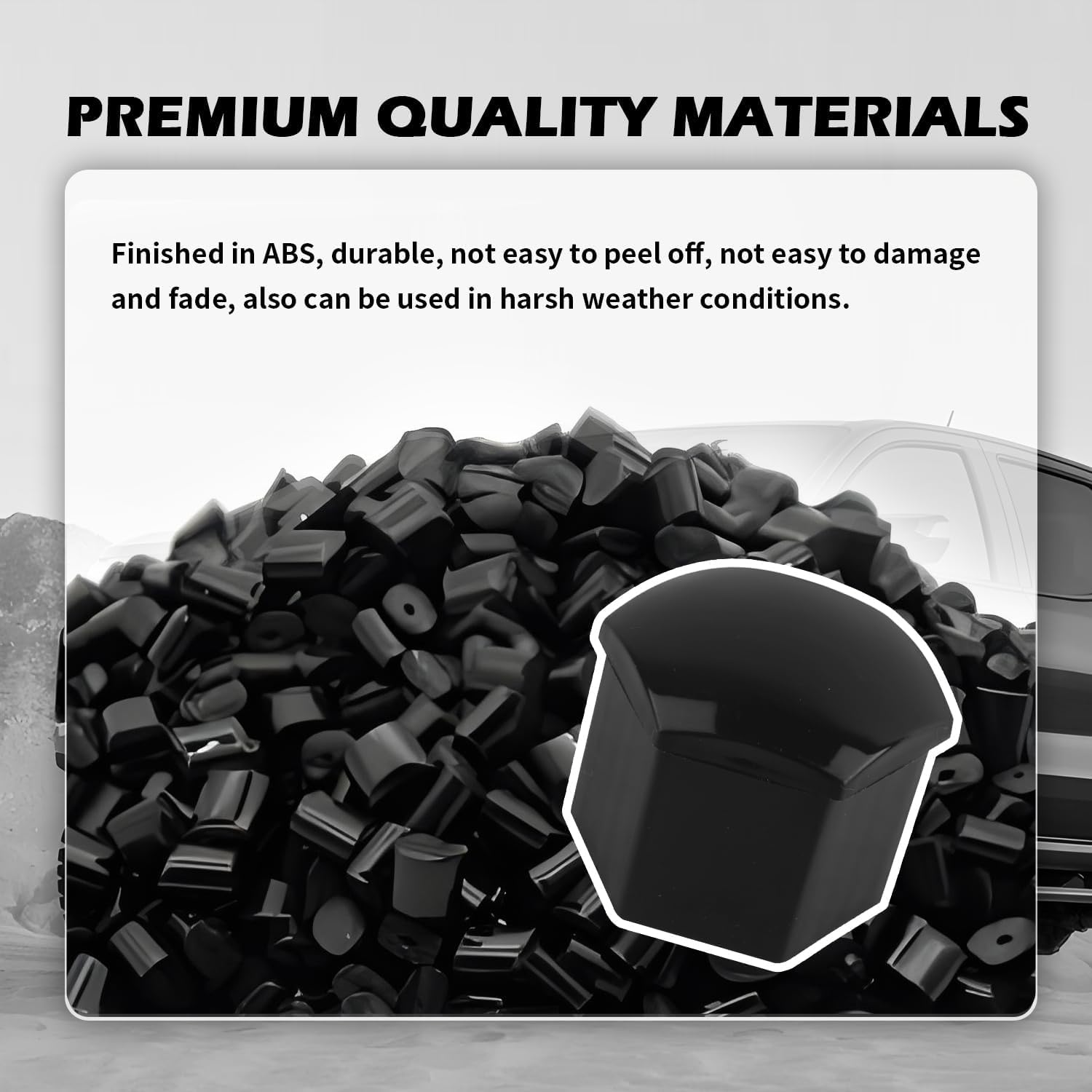 20pcs Black Wheel Lug Nut Covers for 2015-2020 Hyundai Genesis G80, Auto Hub Screw Cap Protector Anti Rust Tire Bolt Rim Exterior Accessories,Black 19mm