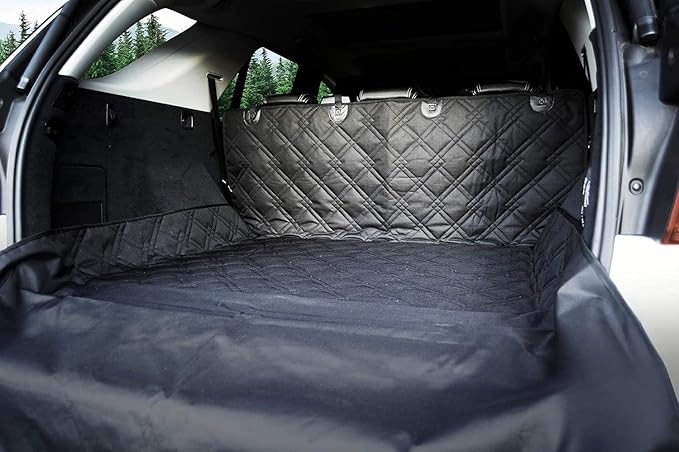 Bulldogology SUV Cargo Liner for Dogs 55"x82" Heavy Duty Pet Trunk Cargo Cover by BulldogologyPetSolutions