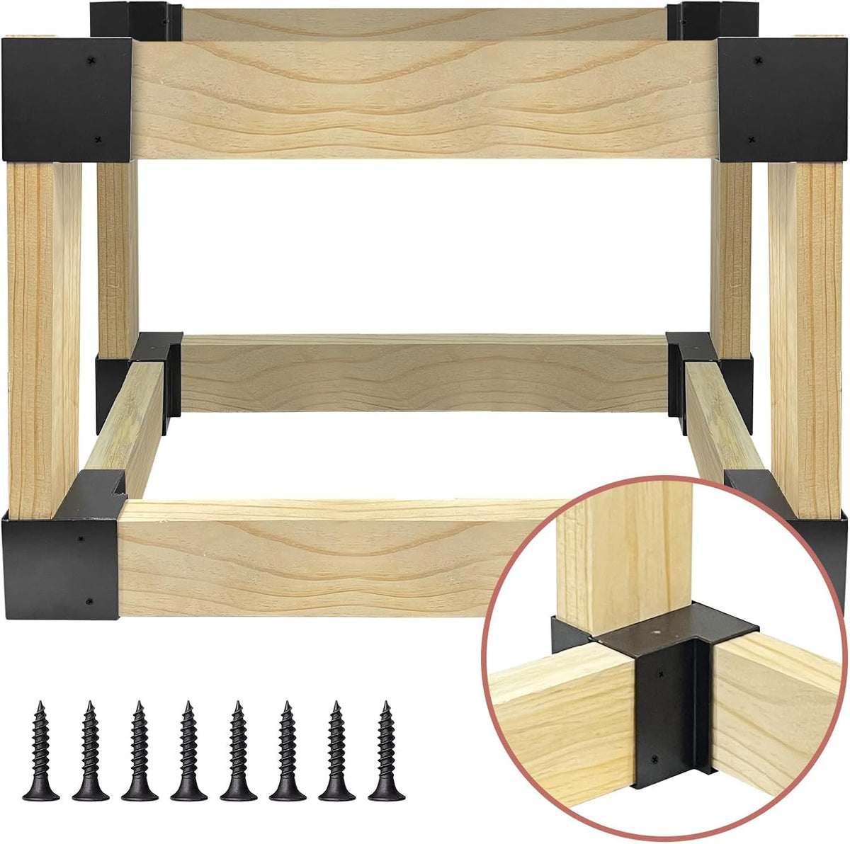 workbench bracket kit, heavy duty steel workbench kit shown in use