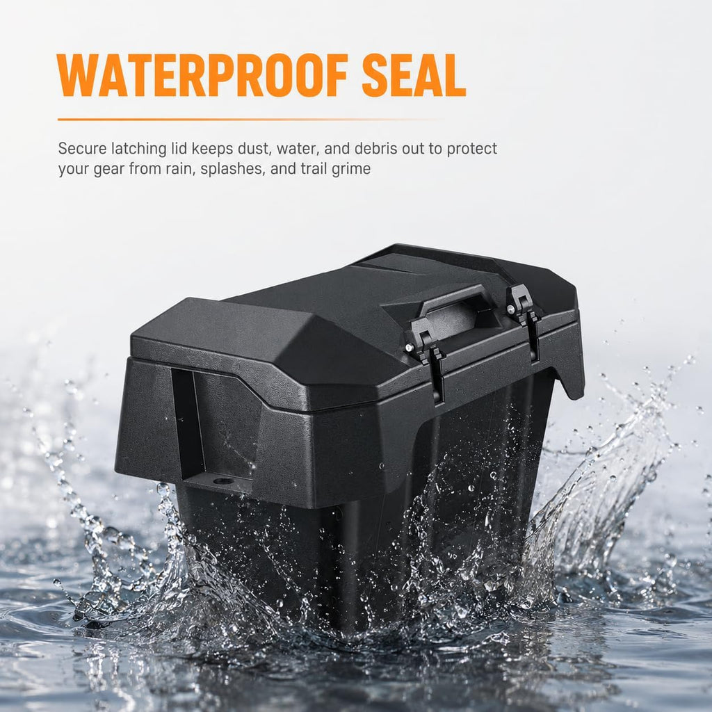 82QT Rear Cargo Box for Polaris RZR XP 1000 XP4 1000 2024-2026, Waterproof UTV Rear Bed Storage Box Replace #2889611