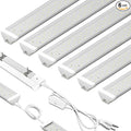 6 Pack LED Shop Light 2FT 30W, 4350LM 5000K Utility Garage Lights, Linkable by SZHLUX