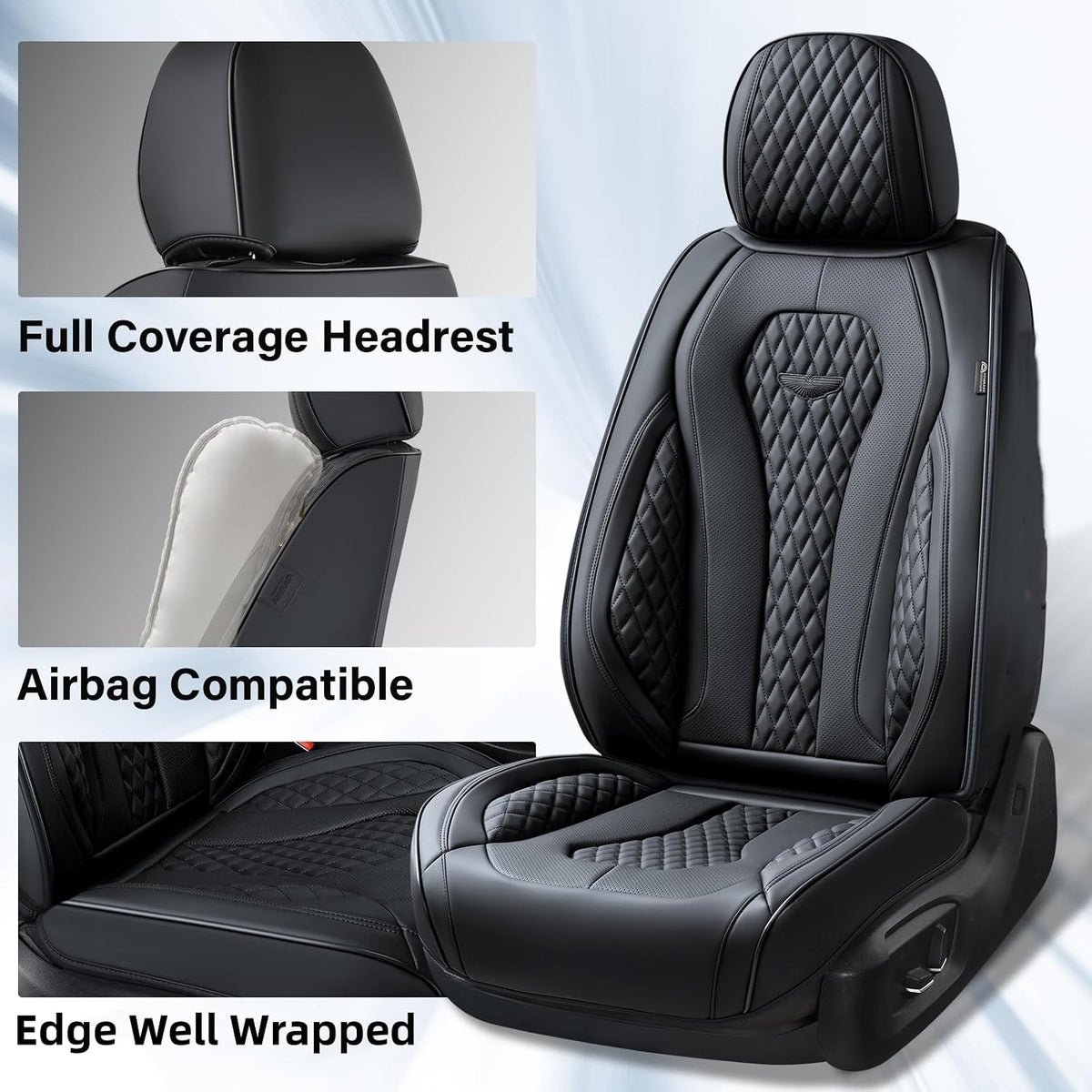 coverado seat covers, car seat covers full set, side view