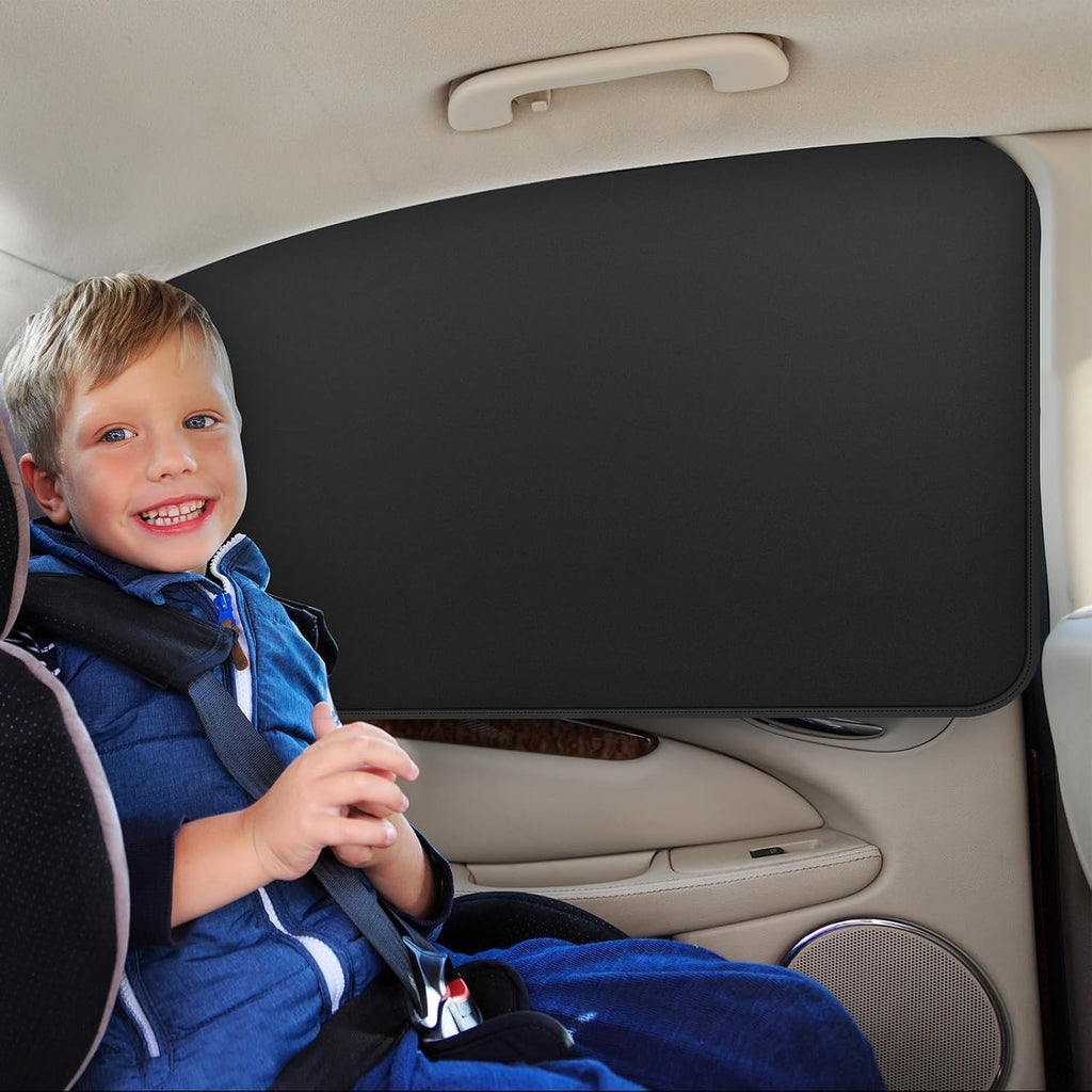 Car Window Shades - 100% Block Light Car Privacy Curtains with Magnetic - 4Pcs Side Window Sun Shades Car Window Covers Keep Cooler Feeling, Thicken(Thickset, 4pcs)
