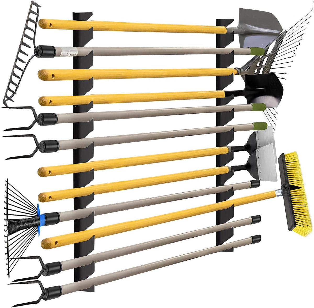 CZWL&HG Garage Tool Organizer Wall Mount – Heavy-Duty Solid Steel Rack