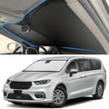 Windshield Sun Shade for Chrysler 2017-2025 2026 Pacifica Accessories (OEM Size) Auto Interior Front Window Sun Visor Heat Protection