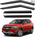 Window Visors Rain Guards for 2021 2022 2023 2024 2025 Kia Seltos, Out-Channel by YQAUTEC