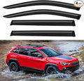 Window Visors Rain Guards for 2014-2023 Jeep Cherokee, Out-Channel Window Vent by YQAUTEC