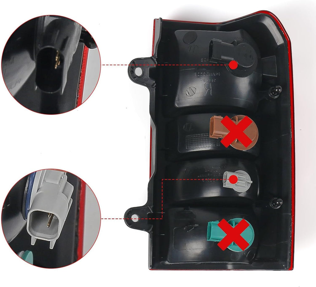 Huray Left Tail Light Assembly for Jeep Patriot 2008-2017 | OE Tail Lamp Rear Brake Light Replacement Driver Side
