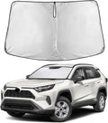 Autovir Windshield Sun Shade Fit for 2019-2024 2025 2026 Toyota RAV4 Sunshade, Front Car Window Shades Sun Visor, Blocks UV Rays & Heat, Car Accessories