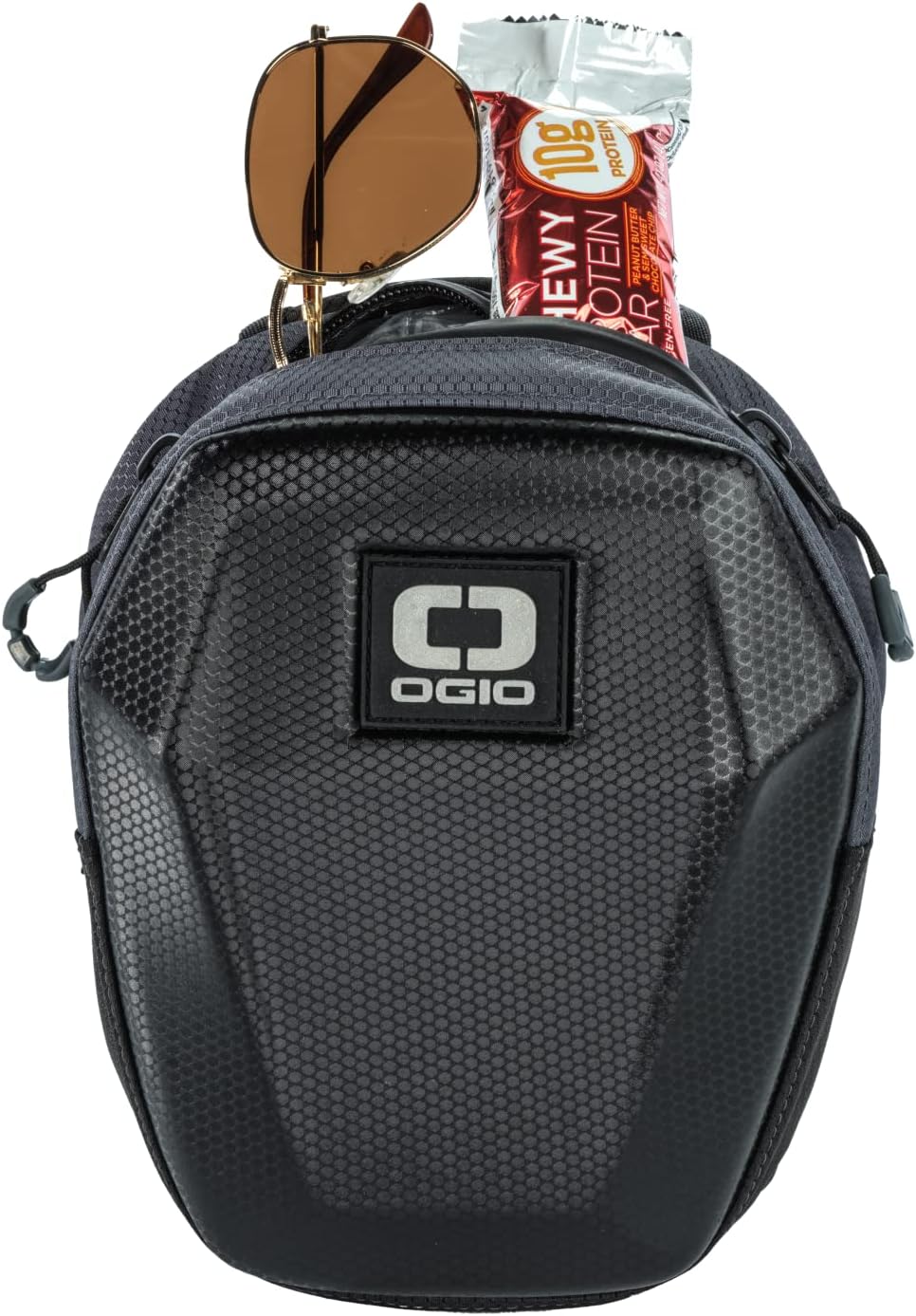 OGIO MOLDED LEG BAG, BLACK | Water-Resistant EVA Molded Front Panel, Inside Zippered Mesh Storage Pocket, 79 Cu.In/1.3 L Capacity