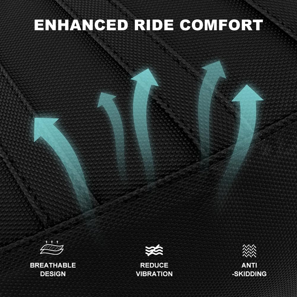 Non-Slip Seat Cover Fit for Super73 Z-Series (Z1, ZX, Z Miami) | PVC Leather Waterproof, Abrasion Resistant, Raised Center Grip, Direct OEM Replacement, Professional Install Required