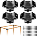pergola bracket kit 4x4(inner 3.6"x3.6"), 4pcs 3-way right, main product view