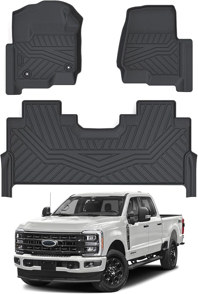 Cartist Floor Mats Fit for 2017-2024 2025 Ford F-250/F-350/F450 Super Duty Crew by cartist