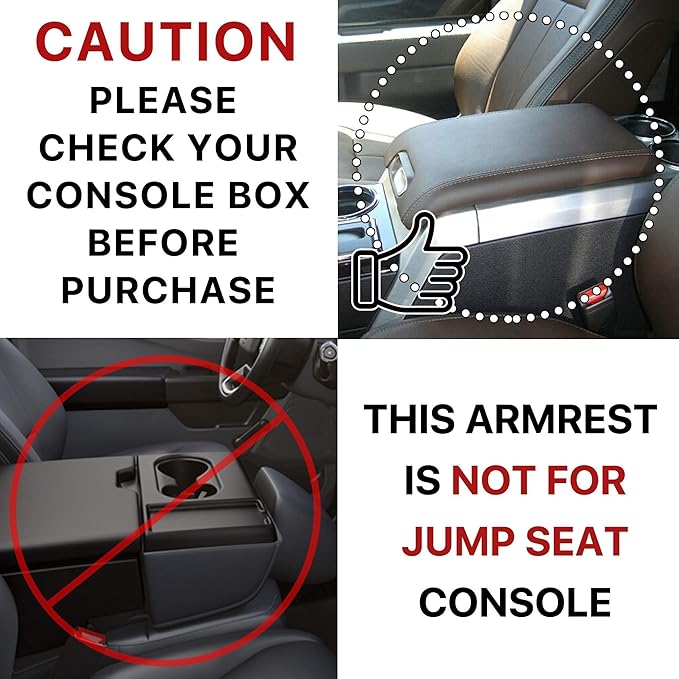 KMMOTORS F150 Center Console Cover, Armrest Cushion, Interior Accessories - Image 4
