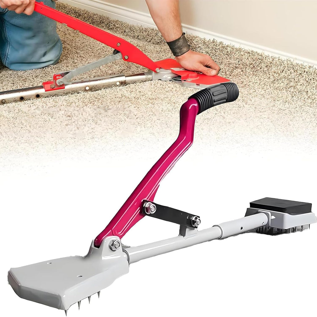 Kneeless Carpet Stretcher,Carpet Stretching Equipment,Heavy-Duty Carpet Fitting Tool with Non-Slip Handle & Adjustable Grippers, for DIY & Flooring Projects