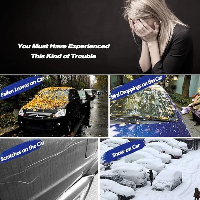 AUQDD 6-Layers PEVA New Material Sedan SUV Full Padded Car Cover Waterproof All - Image 6