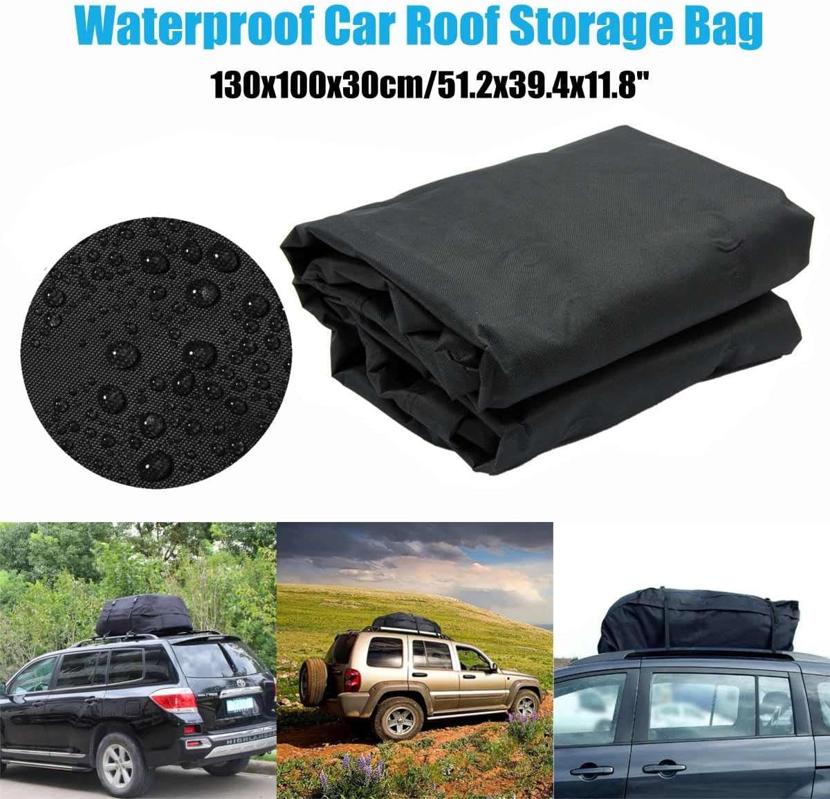 Car Cargo Roof Bag 600D Waterproof Luggage Travel Basket Top Rack Universal
