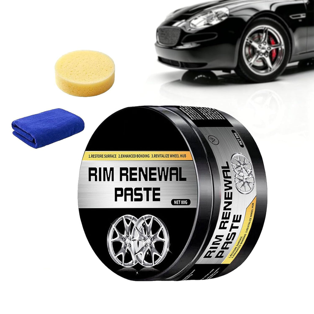 2026 New Wheel Care & Restoration Paste, Rim Renewal Paste, Multi-Purpose Wheel Restoration Polish Buffs, Curb Rash Repair Kit, for Car, Trucks & Motorcycles (1PCS)