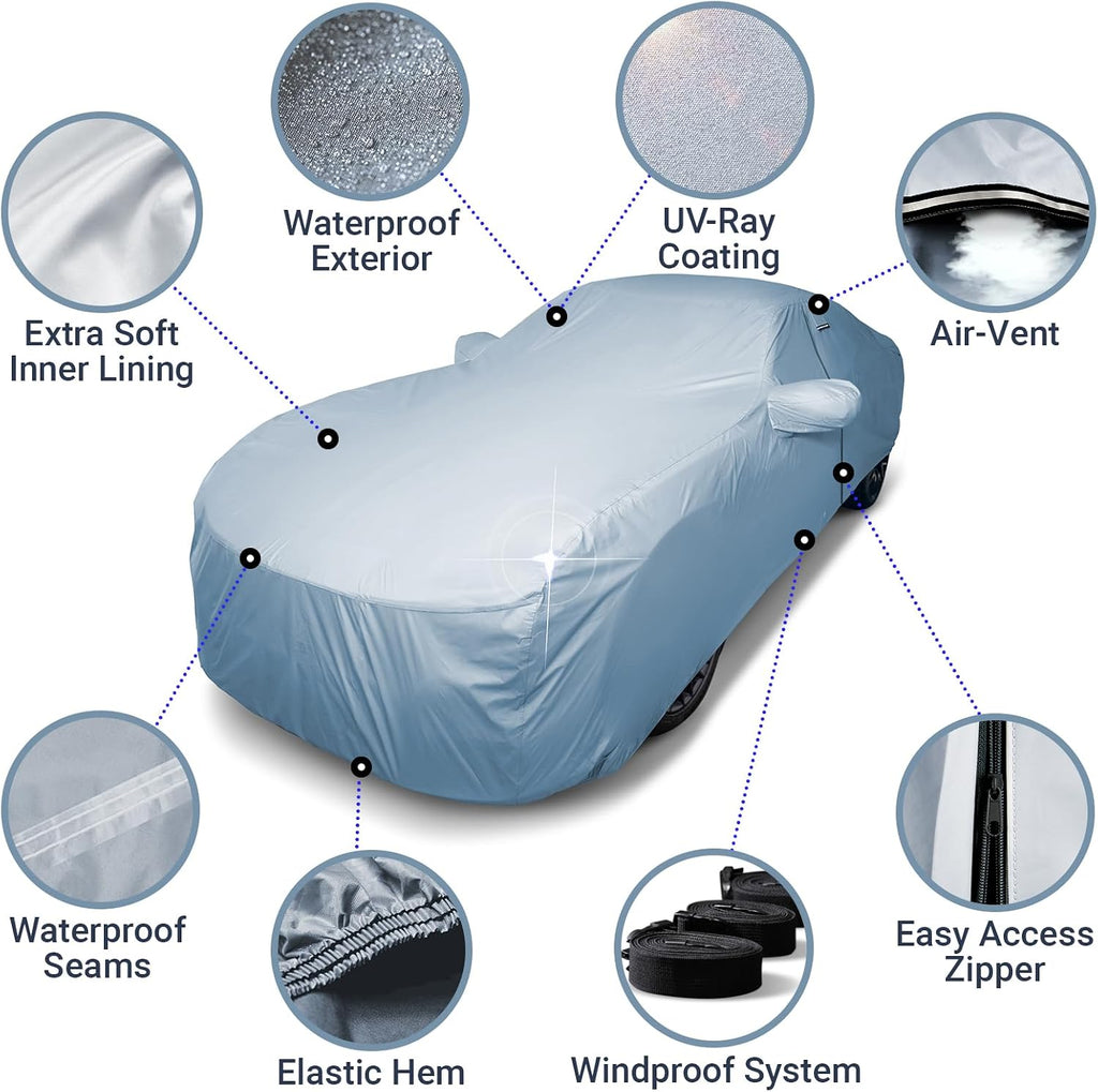 icarcover custom fit [1990-2001 acura integra coupe] premium, side view