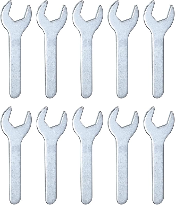 HARFINGTON 10pcs Small Wrench Open End Wrench 22x126x2.8mm Metric U-Shaped by HARFINGTON