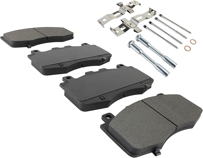 Premium Semi-Metallic Front Brake Pads Compatible - Image 2