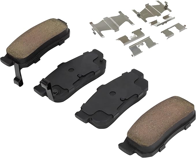Premium Semi-Metallic Rear Brake Pads Compatible