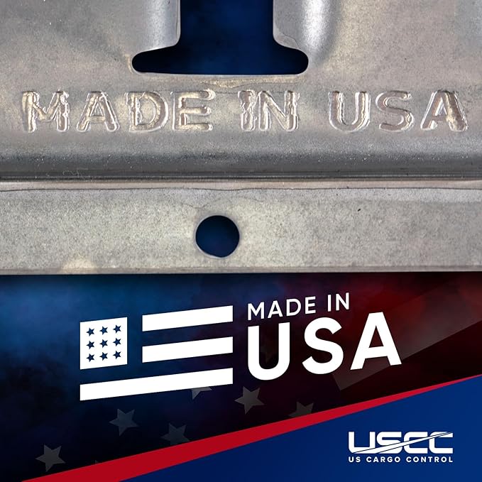 US Cargo Control Horizontal E Track, 5 Foot Length Cargo E Track, Galvanized - Image 3