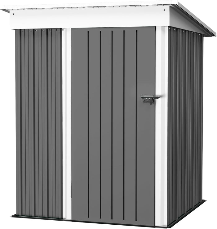 JUMMICO Metal Outdoor Storage Shed 5 x 3 FT Metal Shed