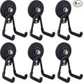 ULIBERMAGNET Heavy Duty Magnetic Garage Hook, 6 Pack Strong Large Magnet Hooks by ULIBERMAGNET