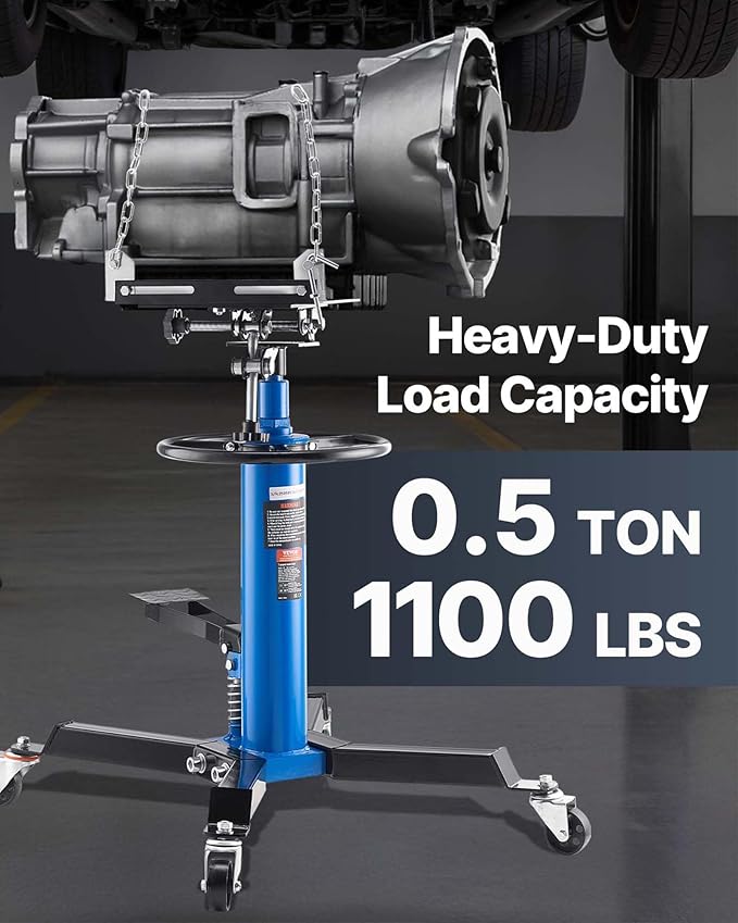 VEVOR Transmission Jack, 1100 lbs Hydraulic Telescoping Transmission Jack - Image 2