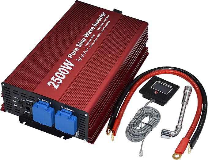 2500W Pure Sine Wave Inverter 12V to 120V AC - Image 4