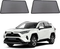 RAV4 Window Shades 2019-2024, Rear Side 2PCS Mesh Set | Custom Fit, Superior Sun Protection, Secure Magnetic Installation, Breathable Mesh, Ideal for Travel & Outdoor Adventures