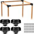 pergola brackets kit for 4x4 wood beams, 3.58'', main product view