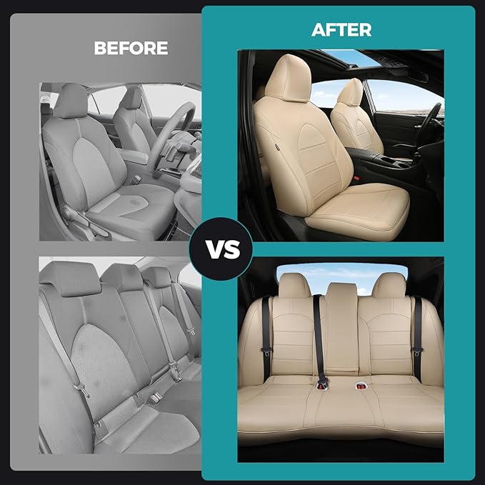 for Toyota Camry Seat Covers LE SE SE Nightshade 2018 2019 2020 2021 2022 2023 - Image 7