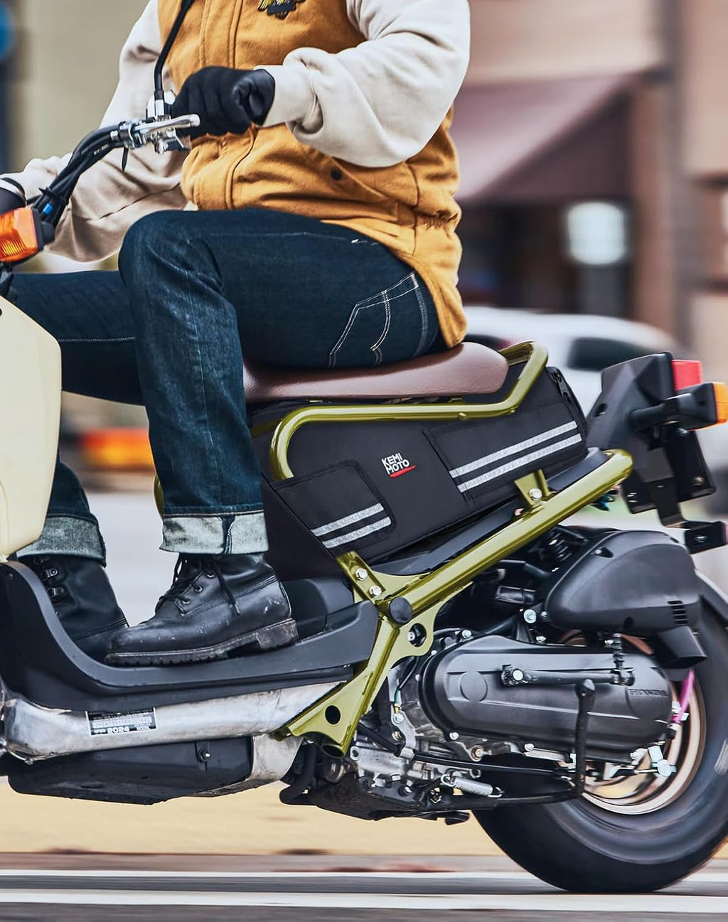 KEMIMOTO Under Seat Storage Bag Compatible with Ruckus 2010-2025 Cling Side Frame Bag Saddle Bag Luggage Scooter Comes with Shoulder Straps 30L