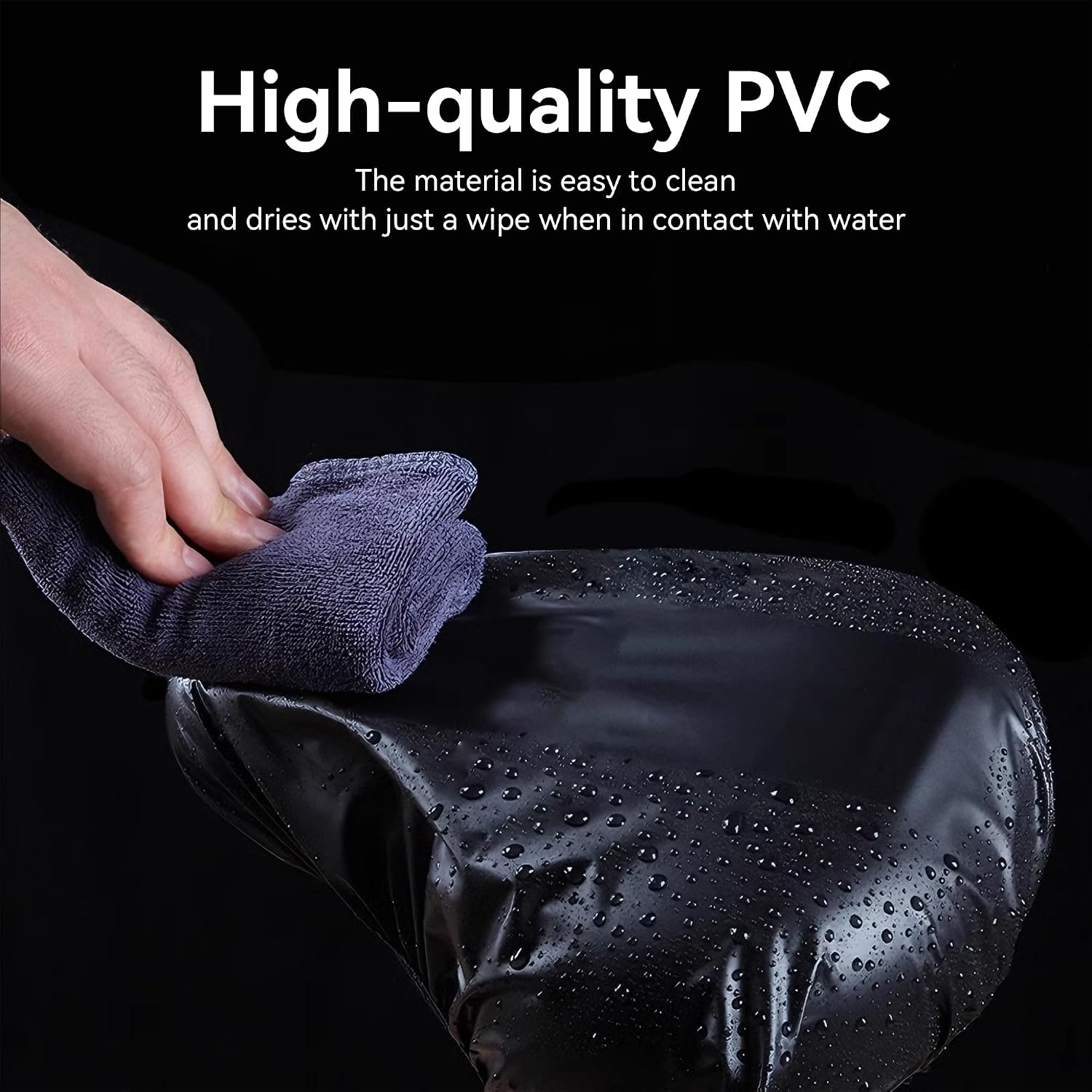 Black Waterproof Bicycle Seat Cover Dustproof Rainproof Saddle Protector for Cycling