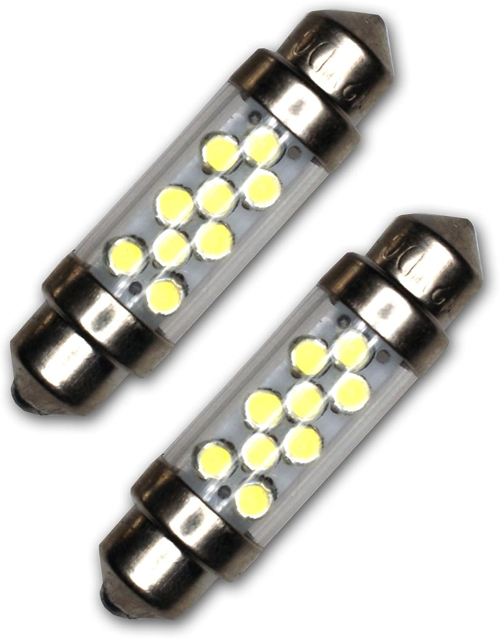 LEDUHL-39M-B9 Under Hood Light LED Light Bulbs Festoon 39mm, 9 LED Blue 2-pc Set