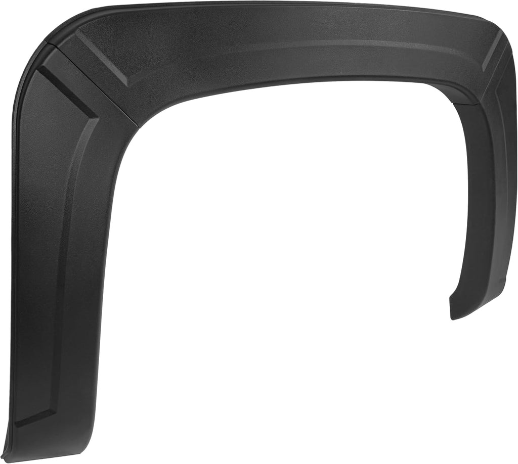 4Pcs Fender Flares Set Compatible with 2007-2013 Chevy Chevrolet Silverado 1500 Standard/Extended Cab Front & Rear Wheel Arch Cover Protector Plastic(PP) Textured Black