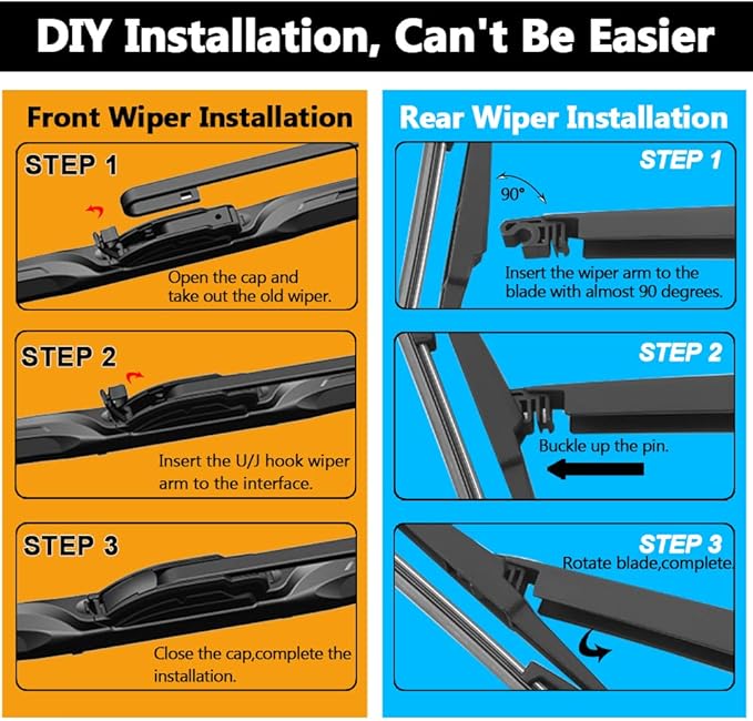 AUTOBOO 26"+16" Windshield Wipers - Image 7