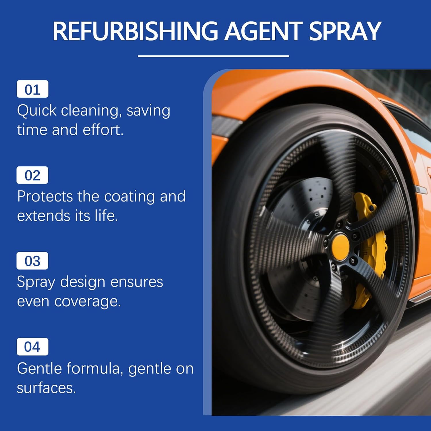 Refurbishing Spray Pads - 1.42 Inches 100ml Car Coating for Automotive Maintenance, Restoration Liquid with Protective Shine, Metal Repair Spray for Home Fence Door Handle Garage Workshop