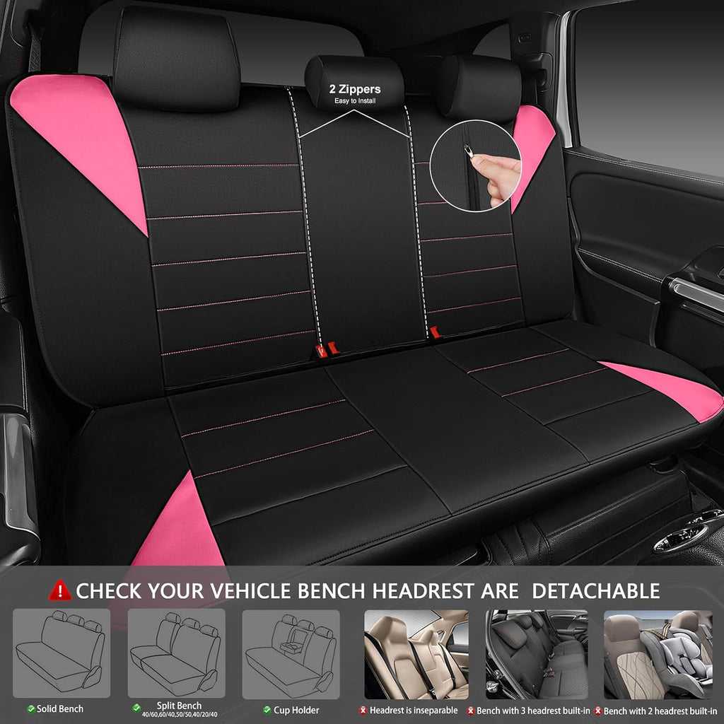 car pass waterproof car seat covers full sets showing dimensions