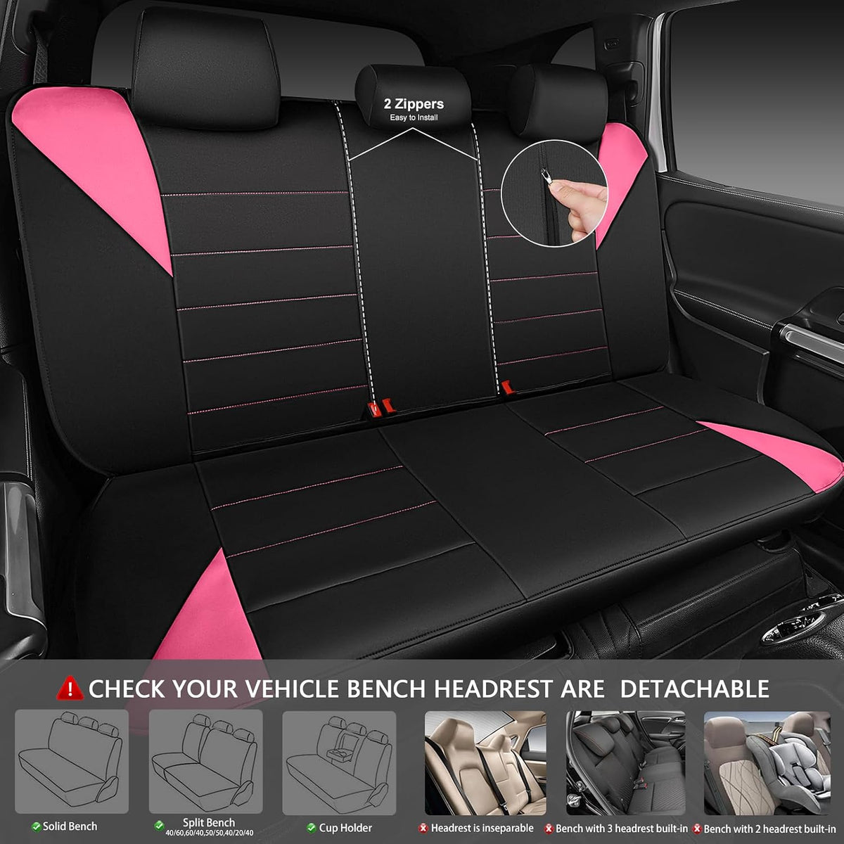 car pass waterproof car seat covers full sets showing dimensions