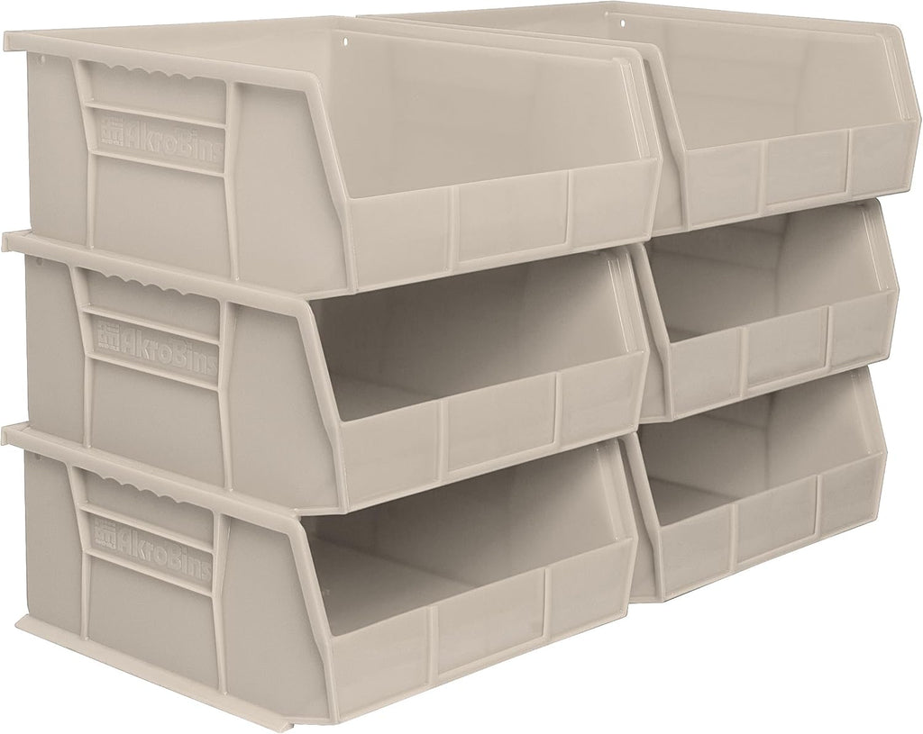 Akro-Mils 30235 AkroBins Plastic Storage Bins, Space-Saving Stackable Bins