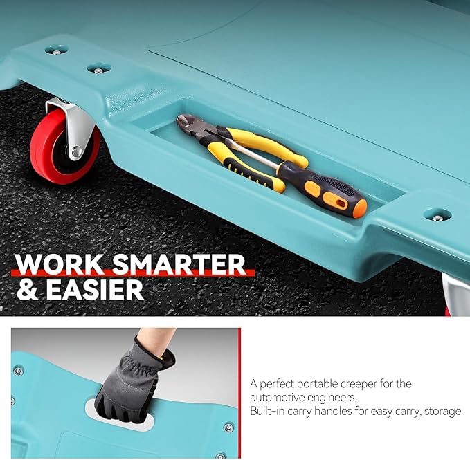 Auto Dynasty 36 Inches Mechanic Creeper, Automotive Garage Repair Low Profile - Image 4