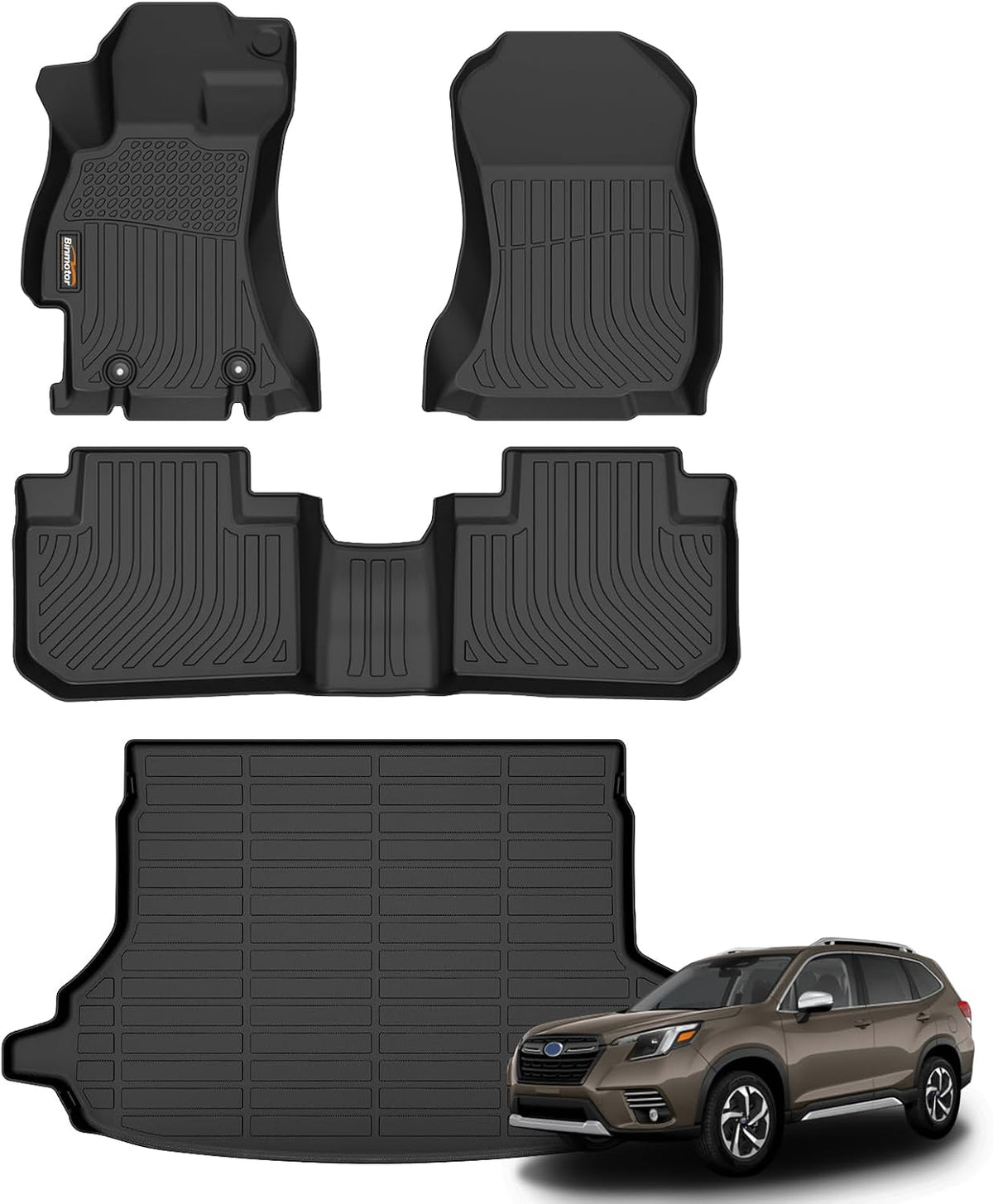 Binmotor-Floor Mats Cargo Liner Set