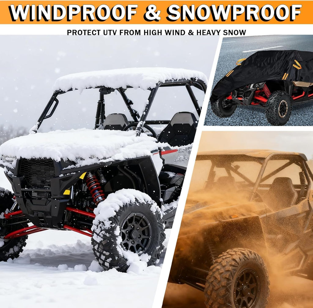 UTV Protective Cover for Honda Talon 1000R / 1000X / 1000X-4 / 1000R-4 2019 – 2025, Duty Fadeless Oxford Cloth, Windproof All Weather Side by Side Covers Accessories