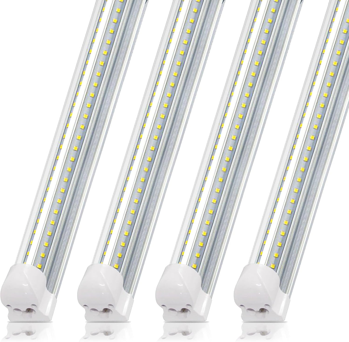 szskying 25 pack 8ft led shop lights, 72w, main product view