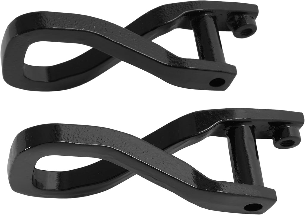 ALMULOO 2PCS Front Tow Recovery Hooks W/Bolts Compatible with 2019-2026 GMC Sierra 1500/2022 GMC Sierra 1500 Limited Replacement for 84195907 Steel (Black)