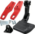 Rear Tow Hooks & Rear Bed Step Combo Kit Compatible with 2024 2025 2026 Toyota Tacoma, No More Choosing — Install Both Simultaneously, Forged Steel Hooks & Aluminum Folding Truck Step
